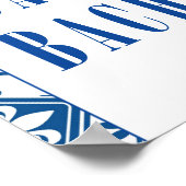 Poster Danse Queen bougainvillea Bachelorette Bienvenue (Coin)