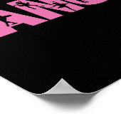 Poster DANSE Rose avec coutures Ballerina (Coin)