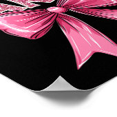Poster Danse Rose Danse Bow Cute Ballet Considérant Cl Gi (Coin)