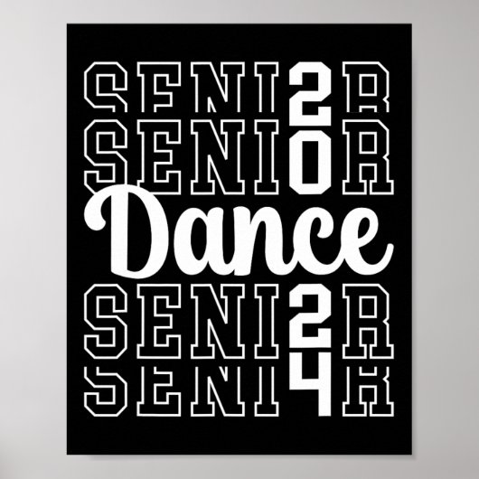 Poster Danse Senior 2024 Cl Of 2024 Senior Dancer (Devant)