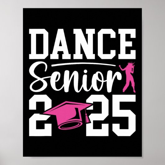 Poster Danse Senior 2025 Cl Of 2025 Senior Dancer (Devant)