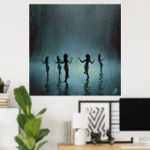 Poster Danse sous la pluie (Bureau à domicile)