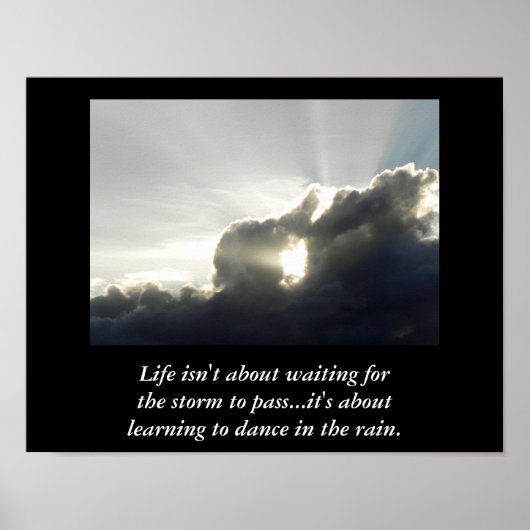 Poster Danse sous la pluie - art imprimé (Devant)