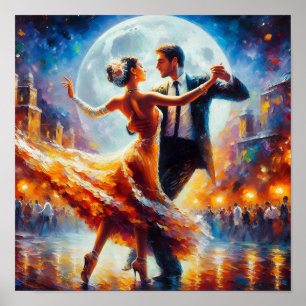 Poster Danse swing Danse de salon Danseuse Danse