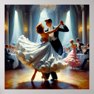 Poster Danse swing Danse de salon Danseuse Danse