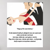 Poster Danse Tango Couples de Romance et de Passion (Devant)