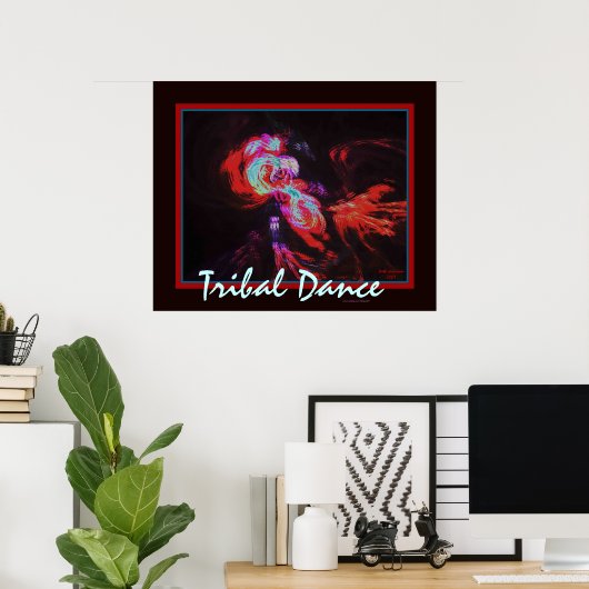POSTER DANSE TRIBALE (Bureau à domicile)