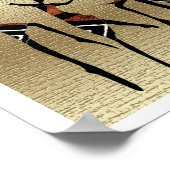 Poster Danse tribale africaine (Coin)