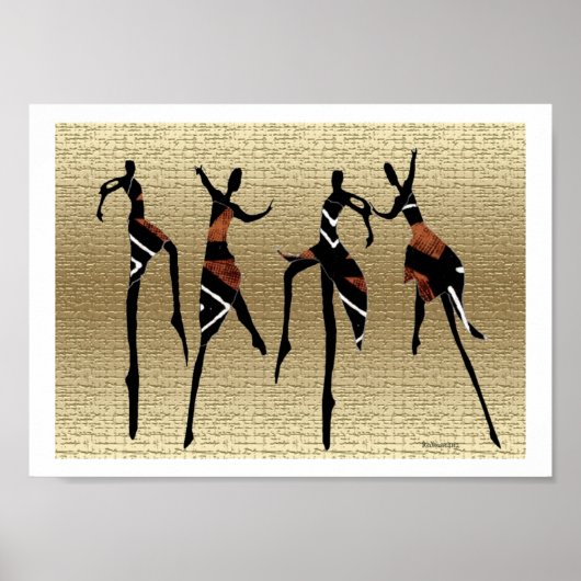 Poster Danse tribale africaine (Devant)