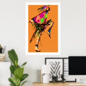 Poster Danse tzigane (Bureau à domicile)