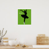 Poster Danse (verte) (Cuisine)
