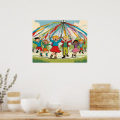 Poster Danser autour du Maypole - Jouets pour enfants (Cuisine)