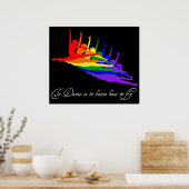 Poster Danser c'est savoir comment voler imprimer / poste (Cuisine)