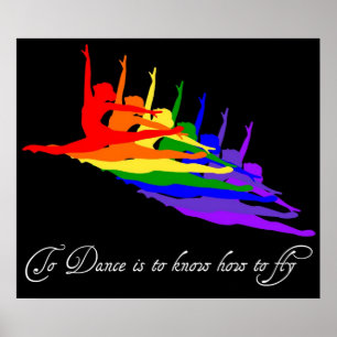 Poster Danser c'est savoir comment voler imprimer / poste