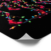 Poster Danser drôle Skeletons Santa Hat Danse Noël (Coin)