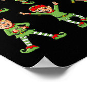 Poster Danser Elf Christmas Dance Challenge Garçons Fille (Coin)