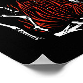 Poster Danser Feu Valentines Jour Os Amour Coeur (Coin)