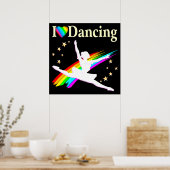 POSTER DANSER J'AIME DANSER BALLERINA DESIGN (Cuisine)