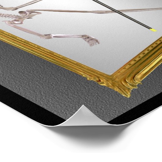 Poster Danser Le Squelette En Miroir (Coin)