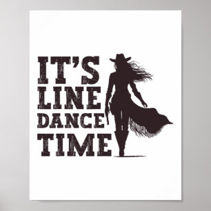 Poster Danser Ligne Funy Chemise Ligne Dancer Ligne Citat