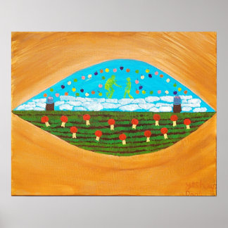 Poster danser parmi les cerises tombantes