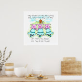 Poster Danser Poing Pig Art Imprimer (Cuisine)
