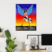 Poster danser pour les diodes (Bureau à domicile)