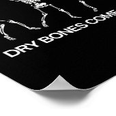Poster Danser Skeleton Bible Vernis Dry Bones Venez Vivan (Coin)