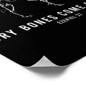 Poster Danser Skeleton Les os Sec Viennent Vivants Christ (Coin)