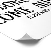 Poster Danser Squelette Os Sèches Venez Vivants Bible Ver (Coin)