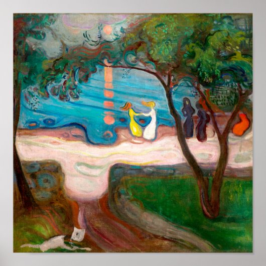 Poster Danser sur la côte | Edvard Munch | (Devant)