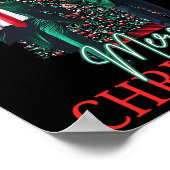 Poster Danser Trump Père Noël Joyeux Noël à la maison de  (Coin)