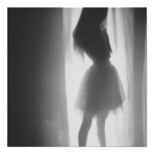 Poster Danses d'ombres près de la fenêtre