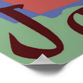 Poster Danseur au Jazz Festival, Matisse Style (Coin)