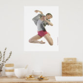 Poster Danseur avec veste grise (Cuisine)