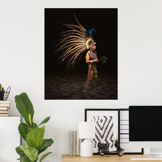 Poster Danseur Aztec (Bureau à domicile)