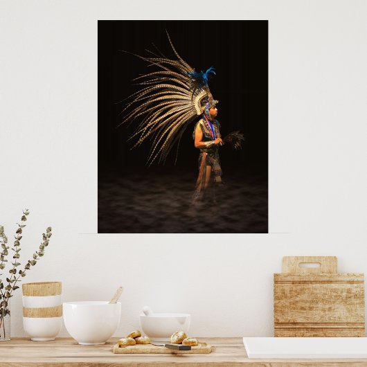 Poster Danseur Aztec (Cuisine)