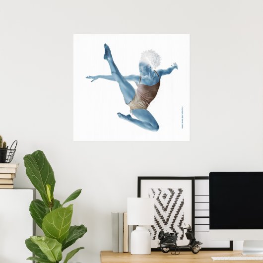 Poster Danseur bleu (Bureau à domicile)