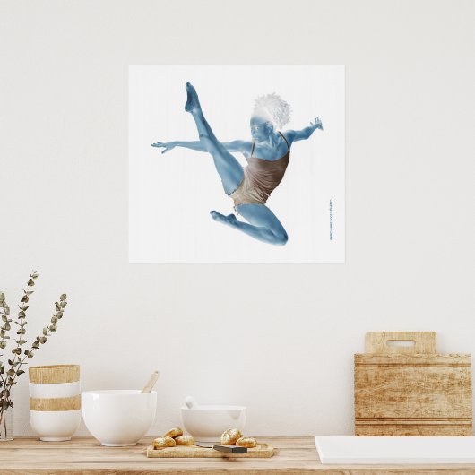 Poster Danseur bleu (Cuisine)