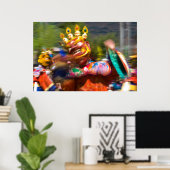 Poster Danseur costumé asiatique (Bureau à domicile)