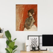 Poster Danseur de ballet avec bras croisés par Edgar Dega (Bureau à domicile)