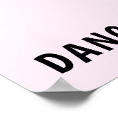 Poster Danseur de ballet Flamant rose (Coin)