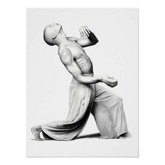 Poster Danseur de ballet masculin (Devant)