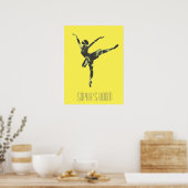 Poster Danseur de ballet moderne danse moderne (Cuisine)