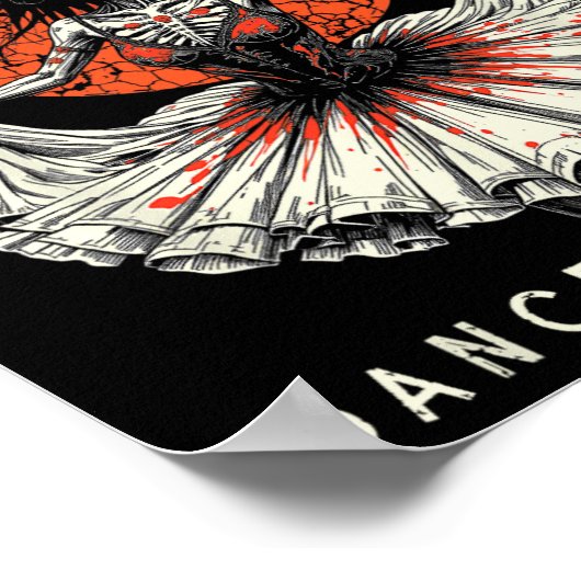 Poster Danseur de ballet Zombie Ballerina Dance Academy F (Coin)