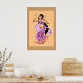 Poster Danseur de Bollywood (Cuisine)
