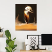 Poster Danseur de bougies (Bureau à domicile)