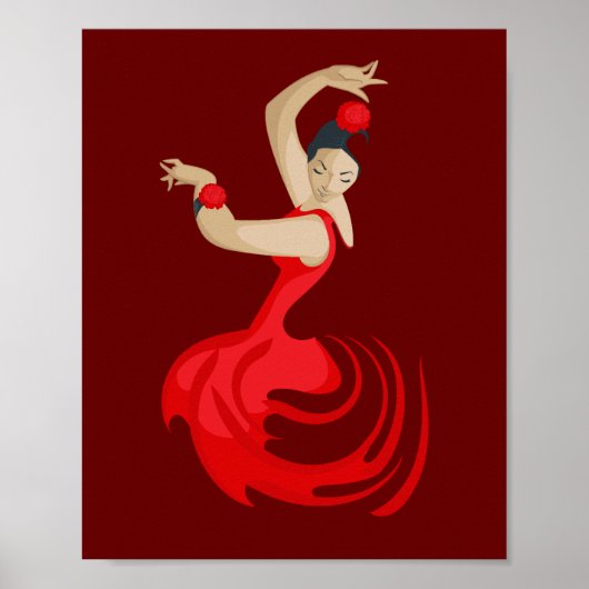 Poster Danseur de flamenco tzigane (Devant)