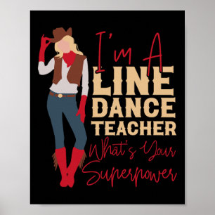 Poster Danseur De Ligne De Pays Hs0 Uni-adultes White Sma