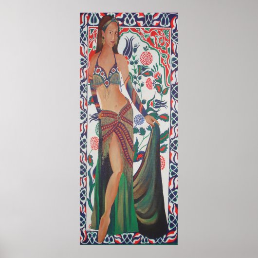 Poster Danseur Du Ventre Turc Avec Arrière-Groupe D'Art T (Devant)